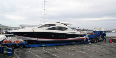 Sunseeker Predator 58 "Footsie" collected in Guernsey en route back to Poole