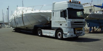 New Sunseeker being delivered to Port Leucate, France