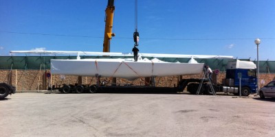 TP 52 Race Yacht en route from Mallorca to the UK