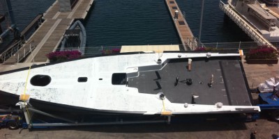 "STIG" Baltic 65 Race Yacht transported from Bosund, Finland to Valencia, Spain.
