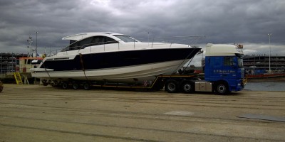 Fairline Targa 58 Loaded in Southampton for delivery to Limassol